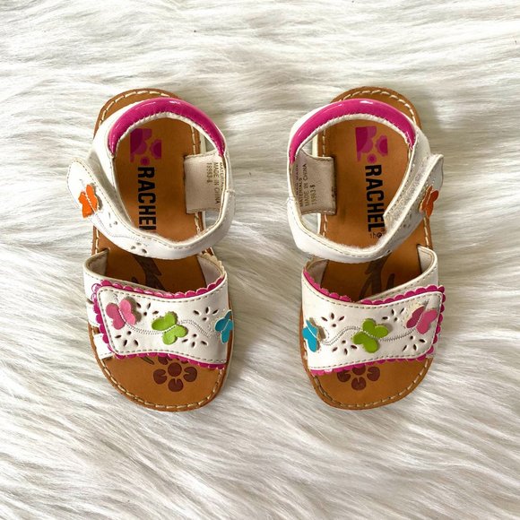 Rachel Shoes Little Girls Butterfly Sandals Sz 7 - Picture 2 of 5